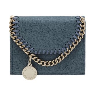 Stella McCartney Stella McCartney, Wallets & Cardholders, female, Blue, Size: ONE SIZE Trifold Wallet