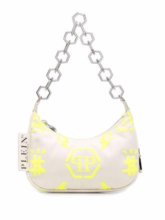 Philipp Plein Monogram print shoulder bag - women - Calf Leather/Cotton/Polyester - OS - White