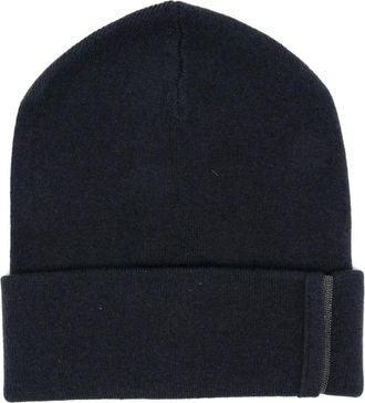 Brunello Cucinelli Berretto con decorazione - Blu