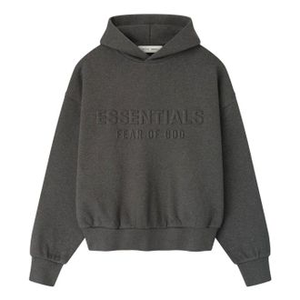 Fear of God Embossed Essentials Classic Hoodie Charcoal Heather 192HO256211F