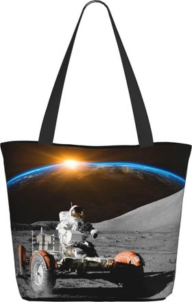 AOOEDM Working-Astronaut Ladies Shopping Bag 13x11x7in.The Perfect ValentineS Day Gift.It Is The Best ValentineS Day Gift For Mom, Daughter, Wife,Etc