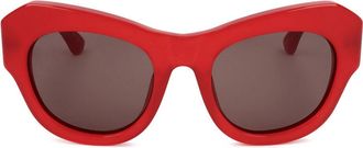 Linda Farrow DRIES VAN NOTEN DVN99 C2 Womens Sunglasses Red Size 53