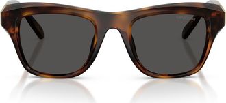 Swarovski 50mm Small Pillow Sunglasses in Havana /Dark Grey at Nordstrom