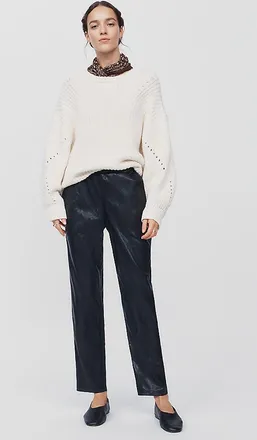 Bella Dahl High-Rise Straight-Leg Pull-On Pants