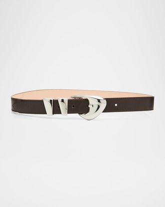 by FAR Moore Tabac Nappa Leather Belt