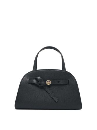 Tory Burch Romy Small Black Leather Top Case