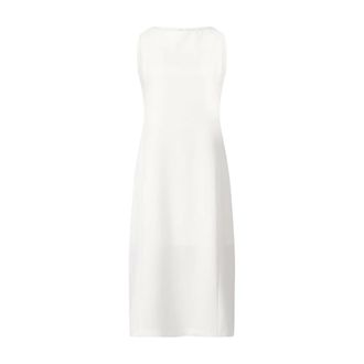 Kiltie Klassieke mouwloze midi-jurk - Dames - Casual kleedjes - Wit - XS - Kleedjes