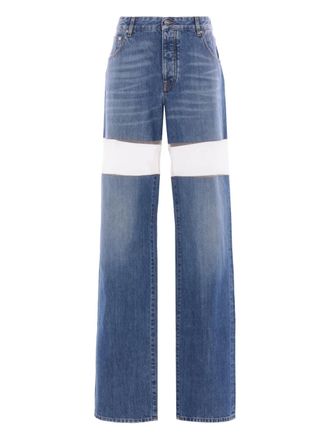 Duran Lantink cut-out straight jeans - Blue