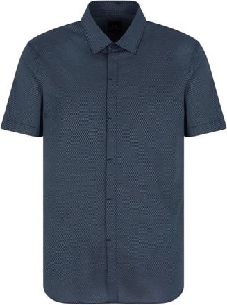 A|X Armani Exchange Hombre, Camisas, Azul, Talla: XS