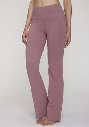 Active By Lascana Jazzpants LASCANA ACTIVE, Damen, Gr. 36/38, N-Gr, lila (mauve), Single Jersey, Obermaterial: 95% Baumwolle, 5% Elasthan, unifarben, Basic, lang, Hosen