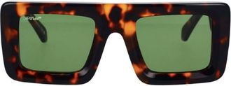Off-white Leonardo Green Square Unisex Sunglasses OERI049 6055 51