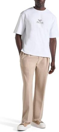 Mani&egrave;re De Voir Aaron Club Saint-Tropez Cotton T-Shirt in White at Nordstrom, Size X-Large
