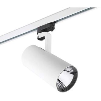 Leds - C4 Ledsc4 Bond - Foco De Carril Led 26.7w Y 2083lm Con Luz C&aacute;lida 3000k. Di&aacute;metro 11.6cm. Estructura De Aluminio. Color Blanco