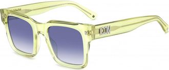 Dsquared2 Mens ICON-0010-S-1ED ICON 0010 S 51 1ED Sunglasses - Green - One Size