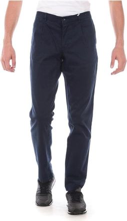 Daniele Alessandrini Jeans - Heren - Chinos - Blauw - XL - Katoen - Broeken