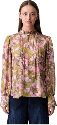 Joop Bloesem met opstaande kraag - Dames - Blouses - Veelkleurig - XS - Overhemden