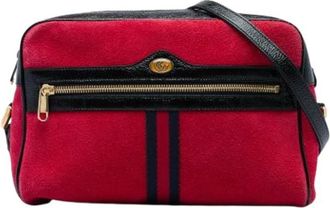 Gucci Pre-owned Ophidia Crossbody - Dames - Vintage Schoudertas - Rood - ONE Size - Leer - Vintage