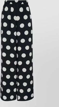 Junya Watanabe polka dot pattern flowing wide leg trousers