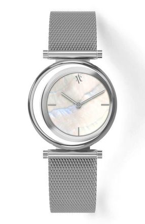 Vanna Eclipse Watch in White Pearl-Silver at Nordstrom
