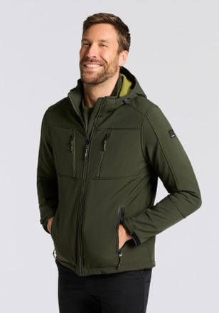 Killtec Softshelljacke KILLTEC KOW 79 MN SFTSHLL JCKT, Herren, Gr. 3XL, gr&uuml;n (dunkeloliv), Obermaterial: 92% Polyester, 8% Elasthan, Jacken Softshelljacke, wa