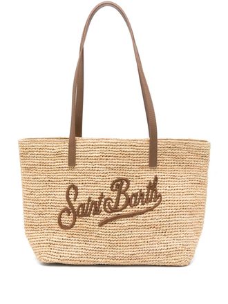 MC2 Saint Barth Raffia schoudertas - Beige