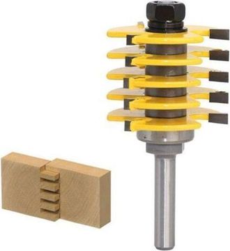 OEM Fresa Ranurada Apilable Para Router, V&aacute;stago De 8 Mm, Profundidad De Corte De 1/2 Pulgada, Fresa De Dientes Ajustables, Fresa Para Madera En Forma De 
