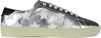 Saint Laurent Court Classic Sl/06 Sneakers - Heren - Sneakers - Grijs - 40 1/2 EU - Leer - Schoenen