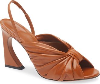 Fendi Arco Slingback Sandal in Brown at Nordstrom, Size 11.5Us