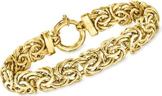 Ross-Simons 18kt Yellow Gold Byzantine Bracelet