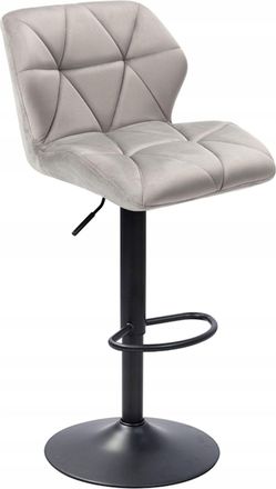 OEM Taburete N-62p De Terciopelo Gris
