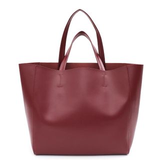 Generic Compatible For Minimalist Big Tote Bag Women Real Leather Shoulder Handbags Casual Large Capacity Daily(MAROON)