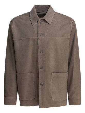 Vince Jack met opgestikte zak en knopen - Bruin