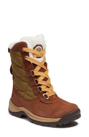 Timberland White Ledge Waterproof Snow Boot in Medium Brown Suede at Nordstrom, Size 9