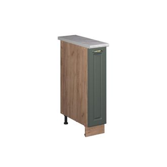 Vicco Mueble De Botica Fame-line, Verde Dorado Casa De Campo/roble Dorado, 20 Cm, Et M&aacute;rmol, Vicco