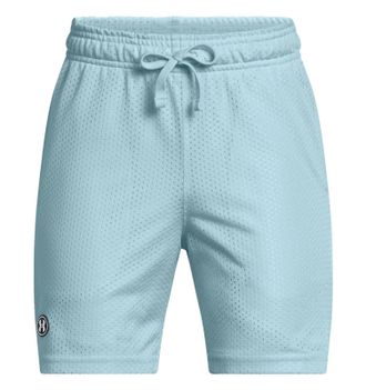 Under Armour Icon Mesh Shorts Mens Blue Drawstring Waist Training DSGL674
