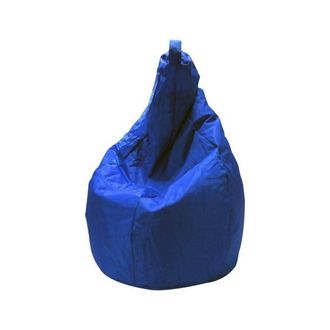 Talamo Italia Dmora Pouf De Couleur Unie, Couleur Bleue, Dimensions 80 X 120 X 80 Cm