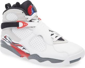 Nike Jordan Gender Inclusive Air Jordan 8 Retro High Top Basketball Sneaker in White/Black/True Red at Nordstrom, Size 7.5