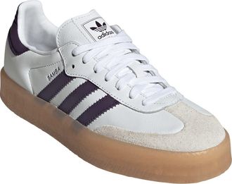 adidas Sambae Sneaker in White/Off White/Aurora Plum at Nordstrom, Size 6.5