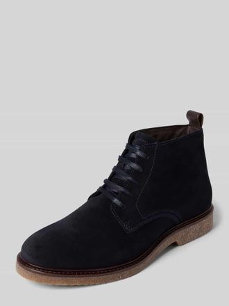 Marc O'Polo Schn&uuml;rschuhe aus Veloursleder in Marine, Gr&ouml;&szlig;e 42