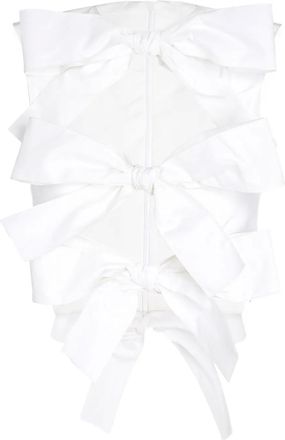 Giambattista Valli Top con fiocco - Bianco