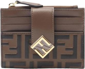 Fendi Pre-owned Wallets, female, Brown, Size: ONE SIZE Pre-owned Leather wallets