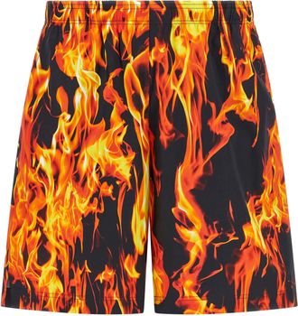 VETEMENTS Mens & Fire Bermuda Shorts