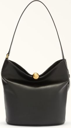 Furla Sfera Soft Borsa A Secchiello S Nero Nero Pelle Di Vitello Verona Donna