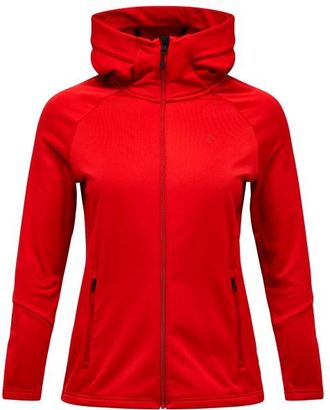 Peak Performance Rider Essentials Zip Hood Fleecejacke f&uuml;r Damen | rot