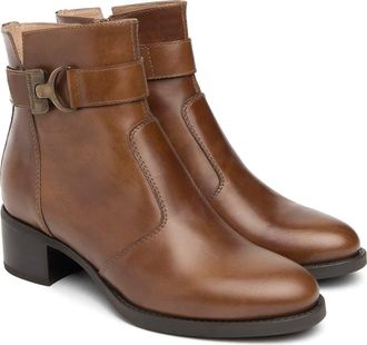 Nero Giardini Ankle Strap Bootie in Brown at Nordstrom, Size 9Us