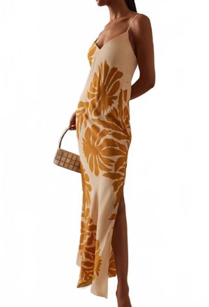 Johanna Ortiz Tropical Harmony Dress In Yellow