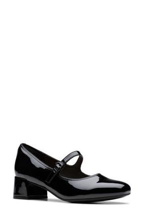 Clarks Iridessa Rae Mary Jane Pump - Wide Width Available in Black Patent at Nordstrom Rack, Size 8.5