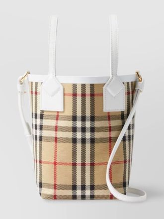 Burberry london vintage mini canvas tote bag