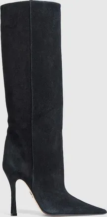 Gucci Womens Stiletto Boot, Black, Leather
