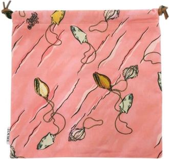 Loewe Pre-owned Katoenen Pouch - Dames - Vintage Accessoires - Roze - ONE Size - Katoen - Vintage